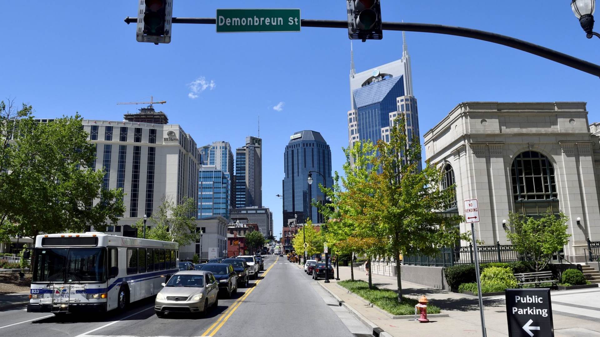 Nashville Street with Bus